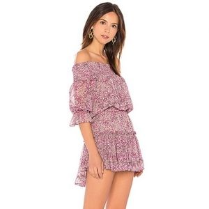 Misa Off the Shoulder Pink Dress